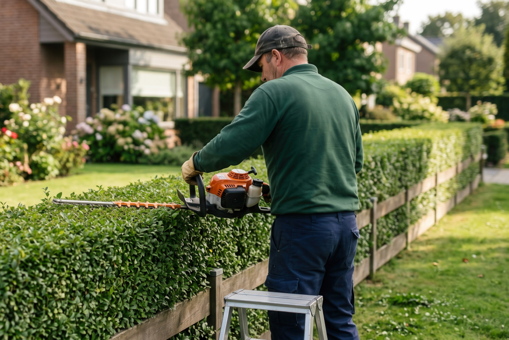 handyman services glasgow gardening cutting long hedge